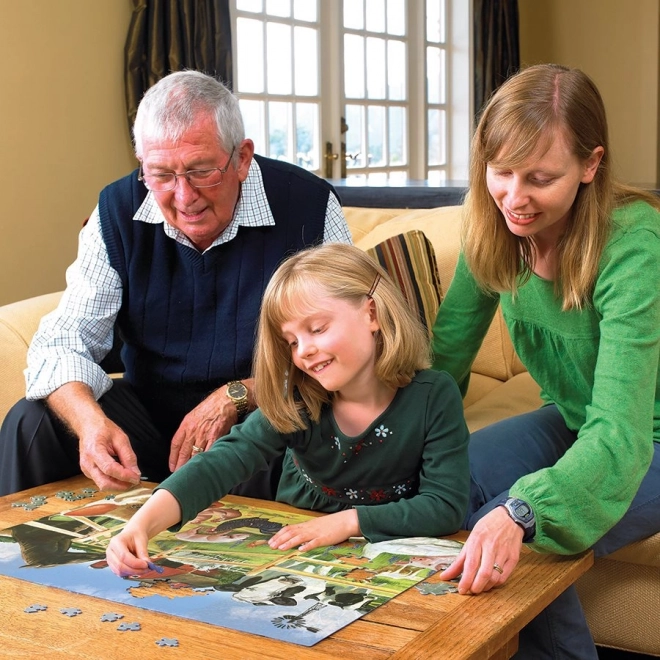 Puzzle familial Bienvenue à la ferme 350 pièces