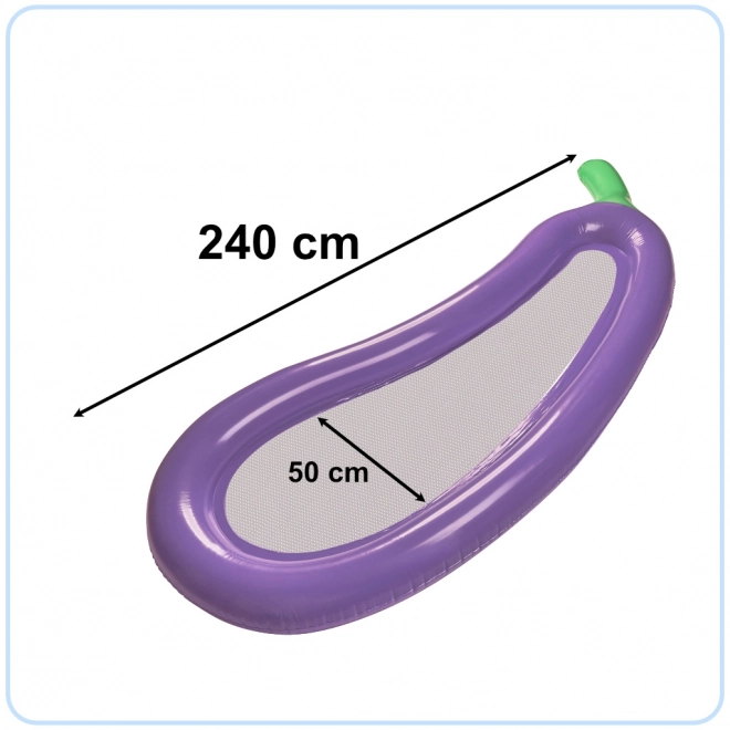 Matelas gonflable aubergine avec filet 240cm
