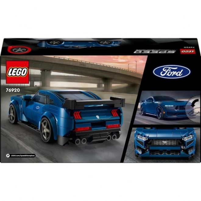 LEGO Speed Champions 76920 Voiture de Sport Ford Mustang Dark Horse