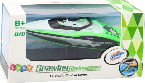 Bateau à moteur télécommandé vert