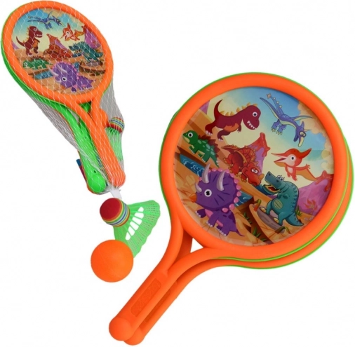 Raquettes avec balle et panier pour jeux en plein air