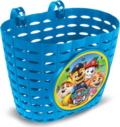 Panier réglable bleu pour vélo et trottinette avec motif Pat'Patrouille