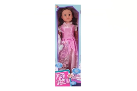 Poupée marchante Robe rose 80 cm