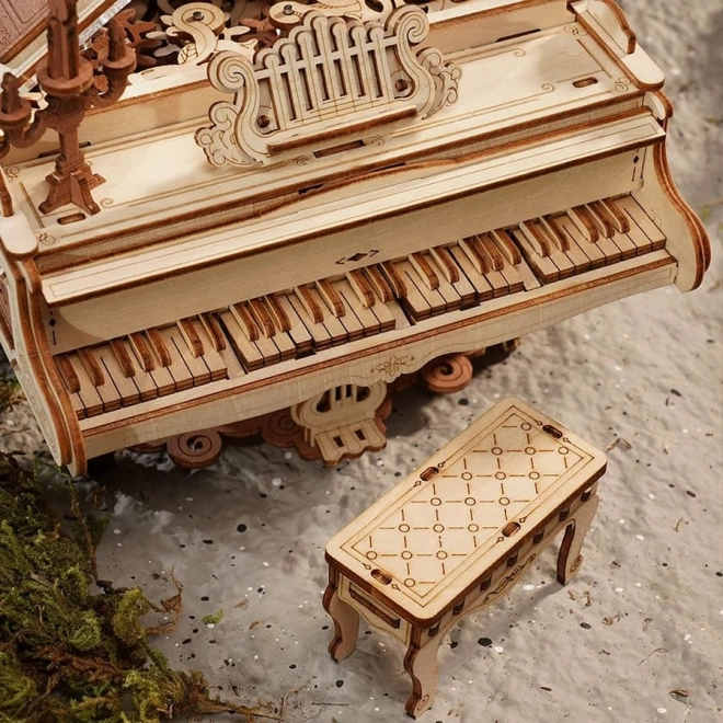 RoboTime 3D Puzzle mécanique en bois Piano Magique (entraînement électrique)