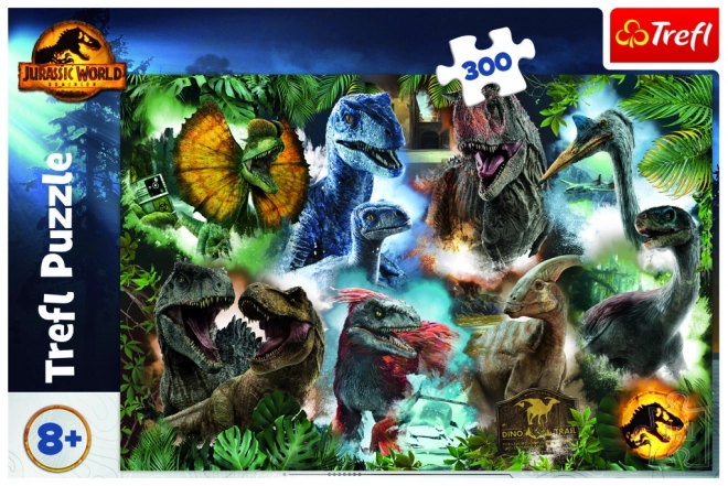 Puzzle 300 pièces Dinosaures préférés Monde jurassique
