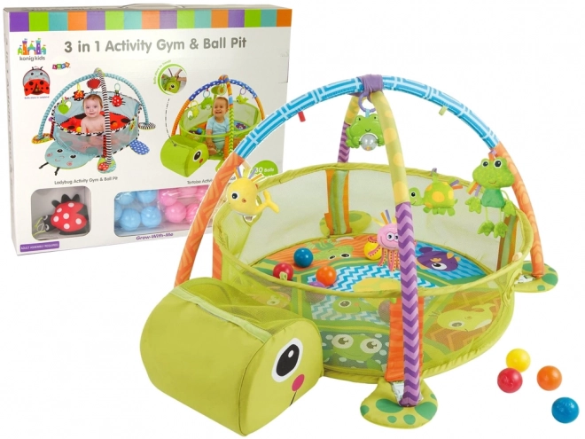 Tapis éducatif Turtle Playpen Balls pour enfant