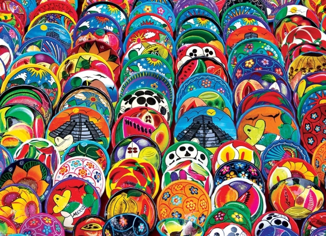 Puzzle Assiettes mexicaines 1000 pièces EUROGRAPHICS