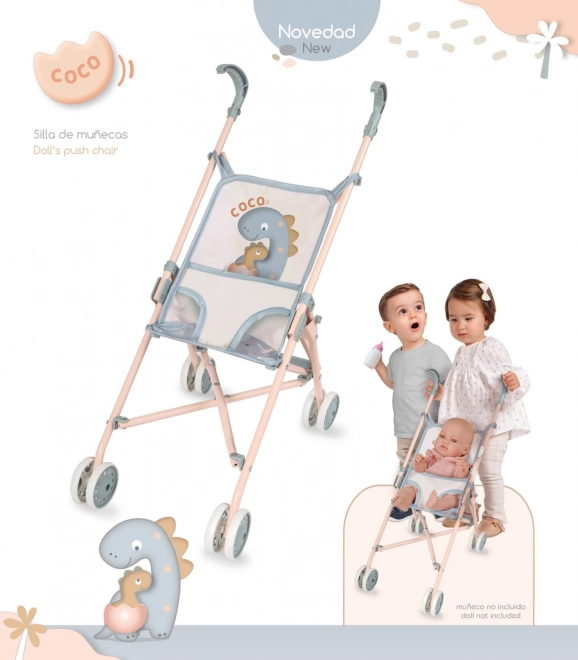 Poussette pliante pour poupées COCO 2024