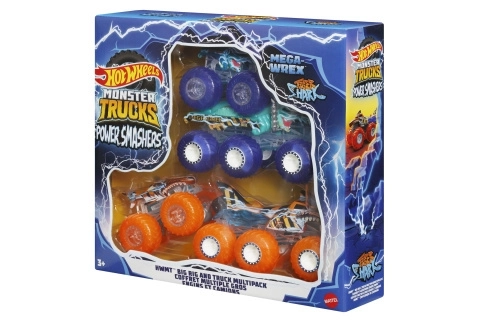 Hot Wheels Monster Trucks Power Smashers ensemble de voitures