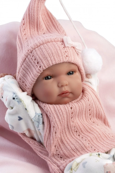Poupée bébé réaliste FILLE avec corps tout en vinyle 35 cm