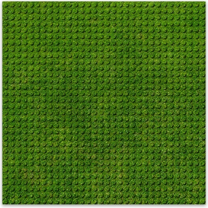 BRIXIES Plus plaque de construction design herbe 25,5 x 25,5 cm