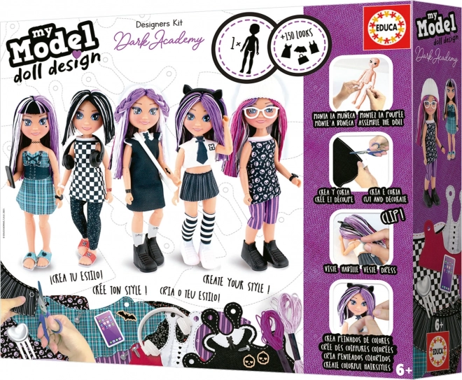 EDUCA Ensemble Créatif My Model Doll Design : Académie Obscure