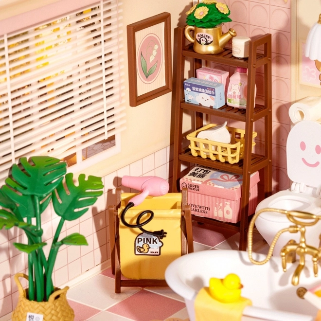 Maison miniature - salle de bain pour filles