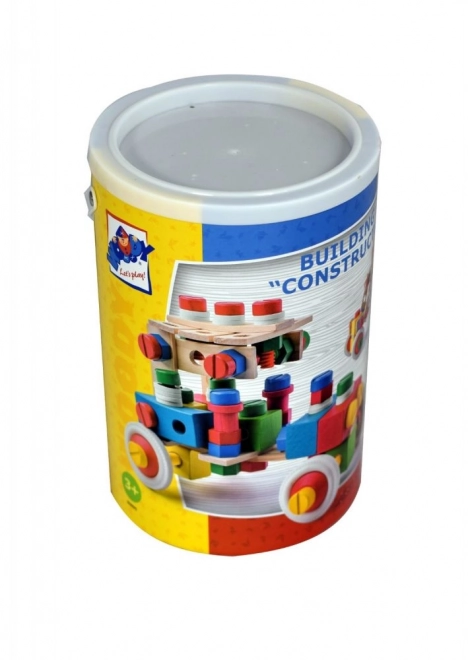 Constructeur - Jeu de construction en seau - 140 pièces