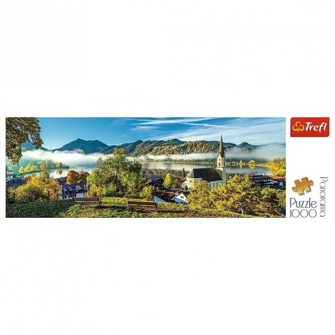 Puzzle panoramique lac Schliersee 1000 pièces