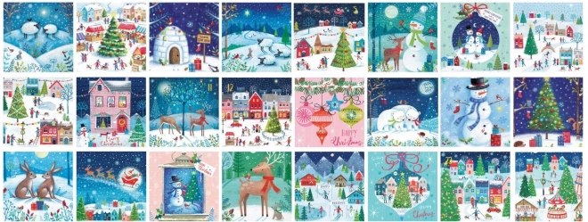 Eurographics puzzle calendrier de l'Avent: Village de Noël