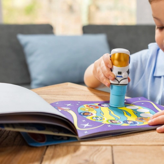 Autocollant WOW! Sticker astronaute timbre