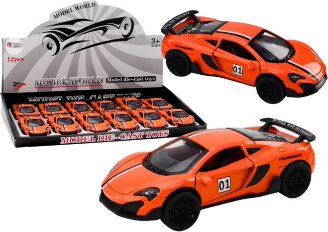 Voiture de sport 1:32 à friction Orange