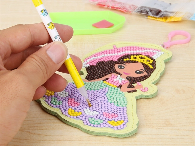 Ensemble créatif avec collage de diamants Princesse