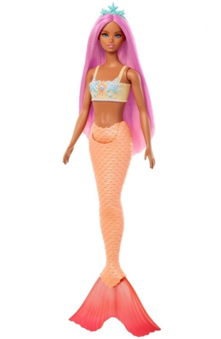 Poupée Barbie Sirène avec queue orange
