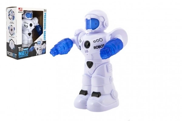 Robot roulant parlant avec lumière et son en boîte