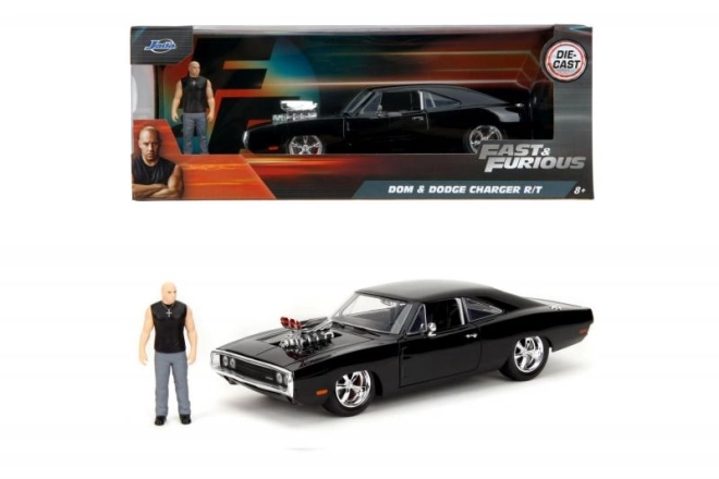 Véhicule Rychle a zběsile 1970 Dodge Charger 1:24 + figurine Dominic Toretto