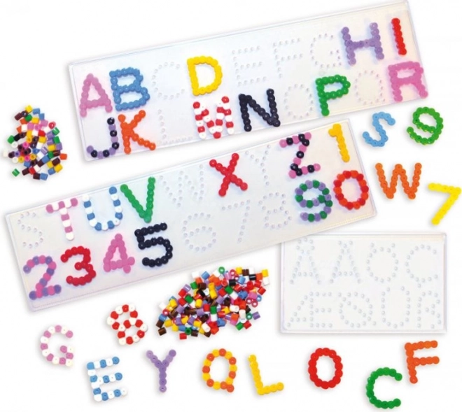 PLAYBOX Supports pour perles à repasser - Lettres et chiffres