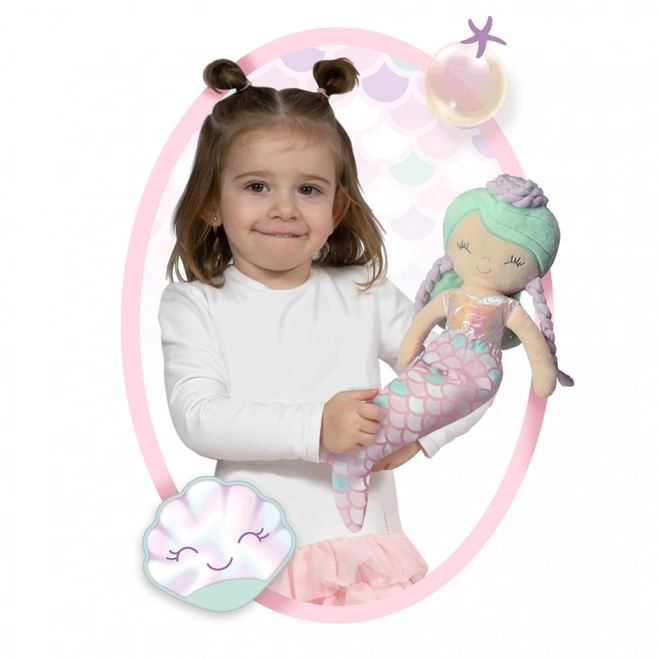 DeCuevas 20141 Poupée en peluche 2en1 OCEAN FANTASY - 36 cm