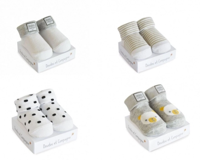 Doudou Chaussettes universelles 0-6 mois 1 paire
