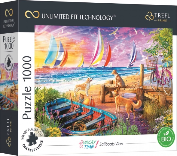 Puzzle Trefl UFT Vacay Time – vue sur des voiliers 1000 pièces