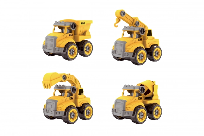 Voiture de construction à visser 4 pièces 13 cm