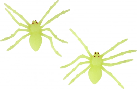 Araignées lumineuses décoration Halloween 2 pcs