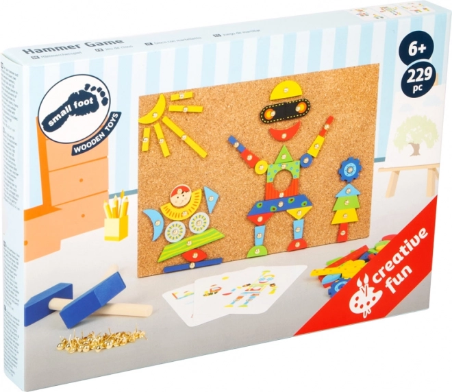 Jouet créatif en bois à marteler pour enfants