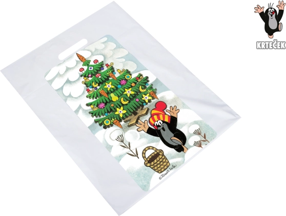 Sac cadeau Taupe taille L 36,5 × 44,5 cm Noël