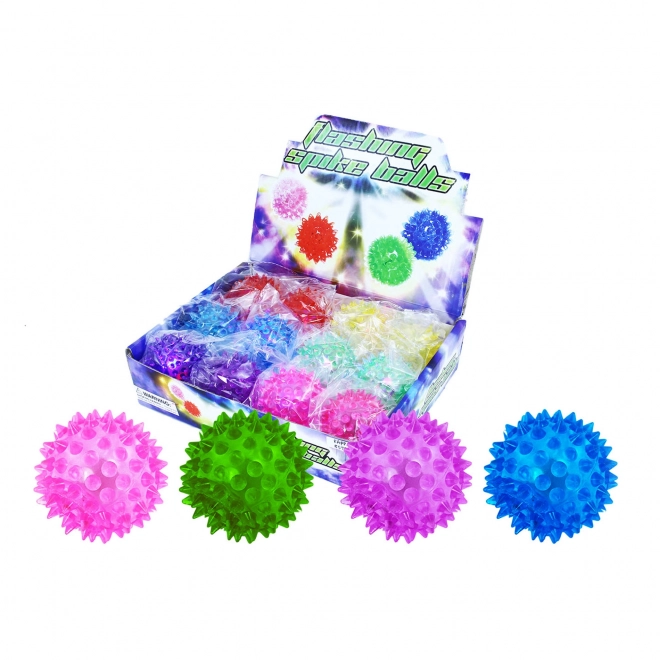 Balle sautante avec pointes lumineuses 5,5 cm