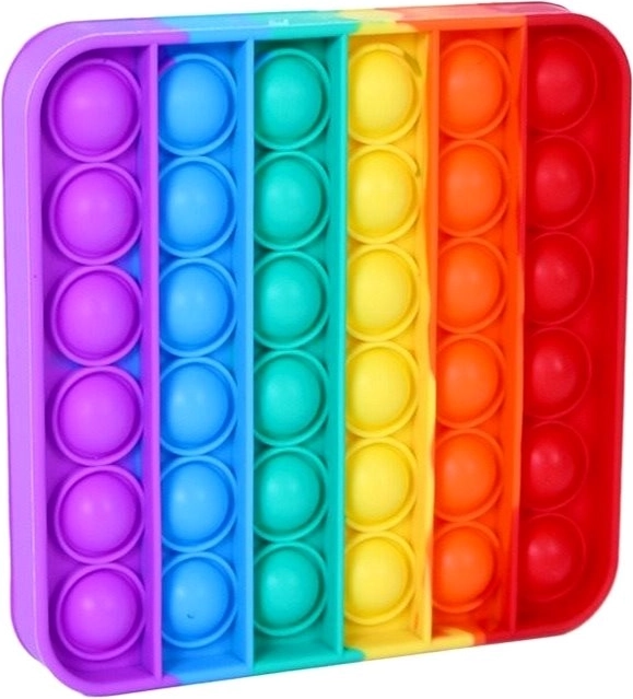 Plaque en silicone antistress avec 28 bulles – Carré