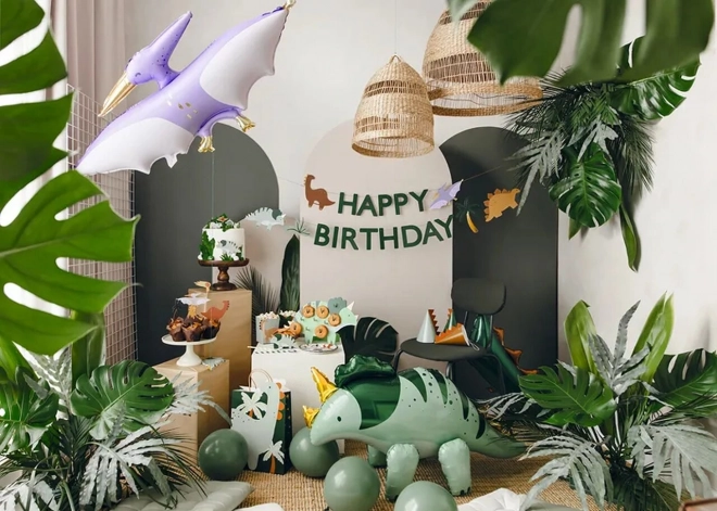 Joyeux Anniversaire Dino Transparent 3m