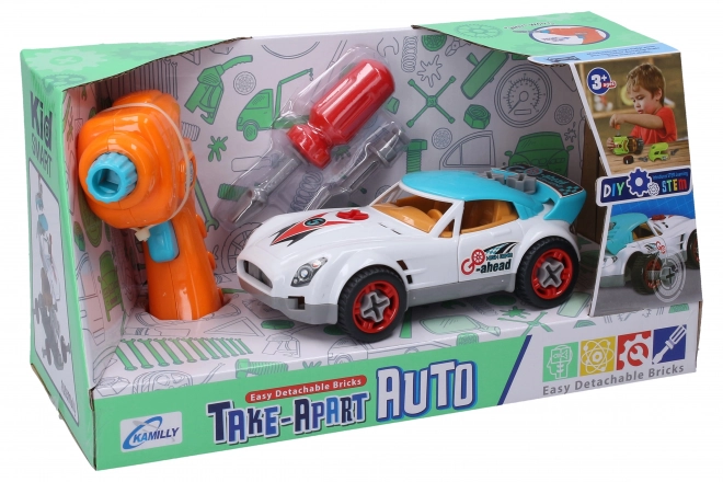 Voiture de course vissable 18 cm