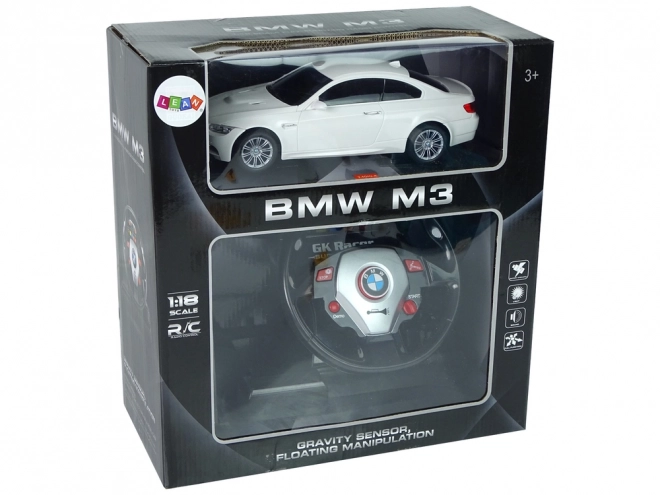 Voiture de course télécommandée BMW M3 avec volant
