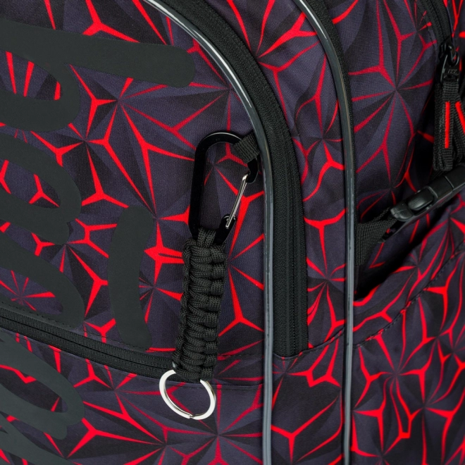 Sac à dos scolaire Baagl Core Red Polygon