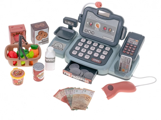 Caisse enregistreuse interactive pour enfants avec accessoires