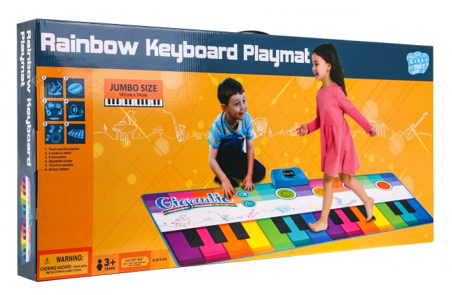 Grande Tapis Musical Clavier Super Coloré