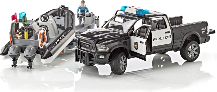 Fonctions réalistes du pick-up de police