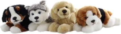 Chien en peluche 23 cm écoresponsable