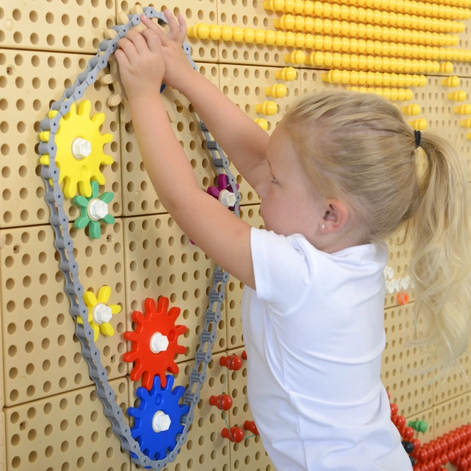 Masterkidz STEM Plateau avec engrenages et chaîne 39 pièces