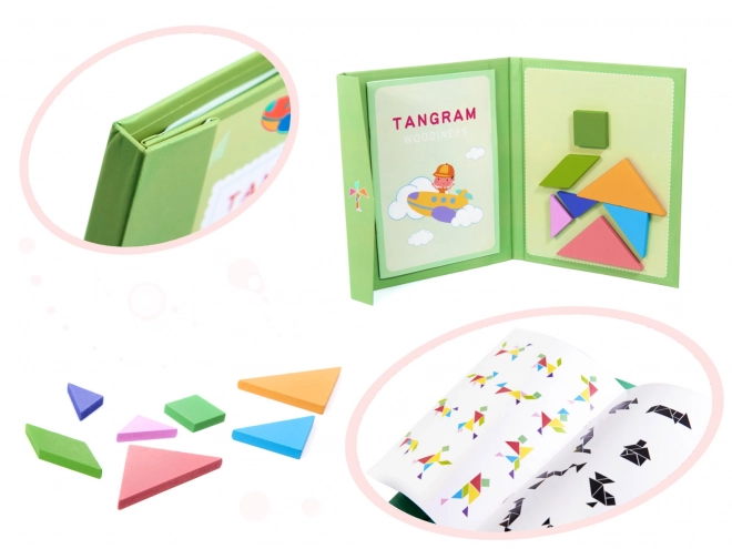 Puzzle magnétique 3D blocs tangram