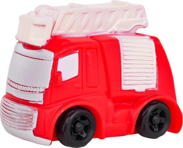 Petite voiture de pompiers en silicone souple