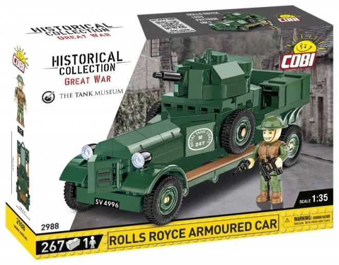 Blocs Collection Historique Rolls-Royce Voiture Blindée 1920 Modèle Mk I