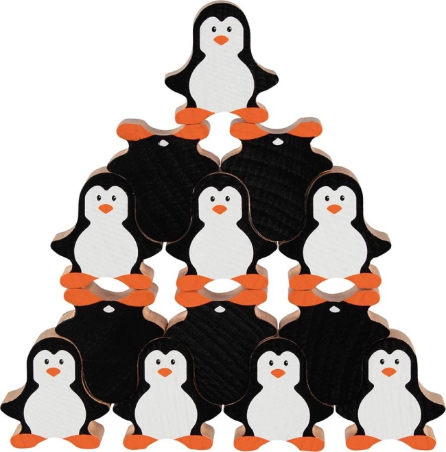 Adorables pingouins en bois