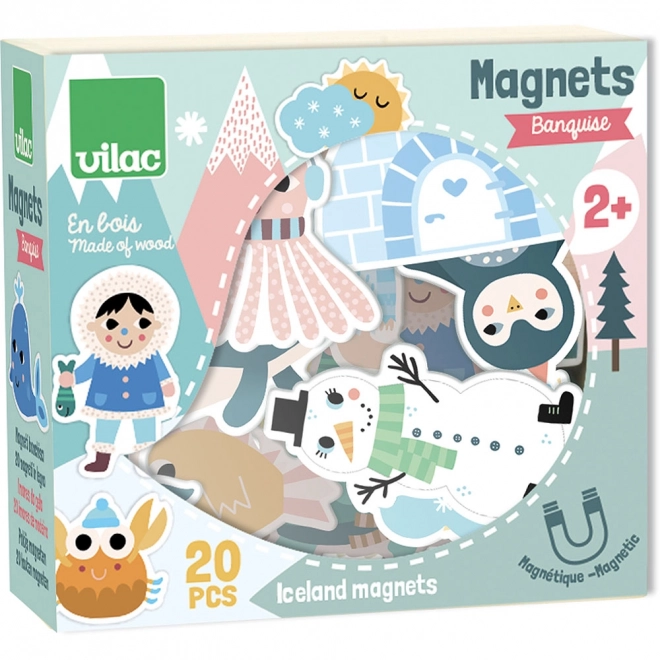 Vilac Magnets en bois Islande